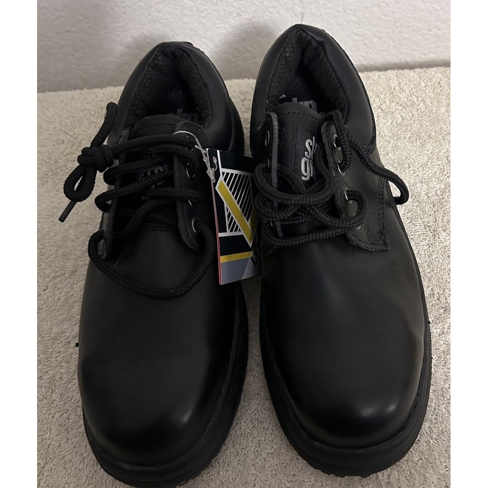 NEW Slip Grips Women's 8M Steel Toe Leather Slip Resistant Total Work Shoe